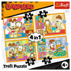 Puzzle - 4w1 (35, 48, 54, 70) - Garfield Kocha lasanię - Trefl 34673