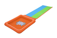 Podwójny Ślizg wodny Super Splash dla dzieci 3+ BESTWAY Tor 531cm + Brodzik 129 l + Natrysk