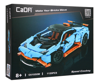 Klocki techniczne CaDA 1120 el. Wyścigówka Speed Cowboy dla dzieci 8+