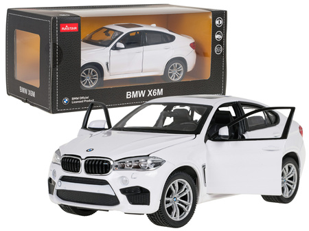 Autko Metalowe 1:24 BMW X6M Białe RASTAR