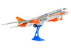 Samolot Pasażerski Biały Friction Podstawka 65 cm