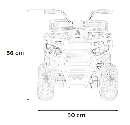Pojazd Quad ATV Robust 01 Biały
