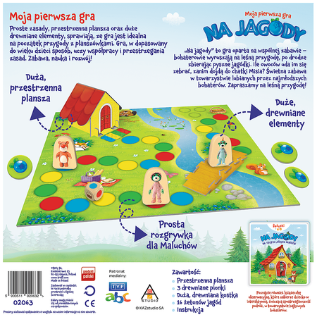 Moja pierwsza gra Na Jagody Bobaski i Miś Trefl 02063