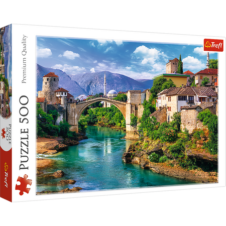 Puzzle - 500 - Stary Most w Mostarze - Bośnia i Hercegowina - Trefl 37333
