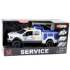 Samochód Serwisowy z Dźwigiem Światła Dźwięki Biały 1:12