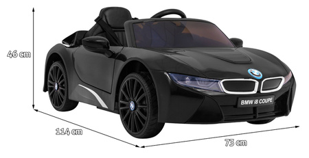 BMW I8 Lift Auto na akumulator Czarny + Pilot