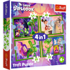 Puzzle - 4w1 (35, 48, 54, 70) - Świat Smoka Diplodoka - Trefl 34663