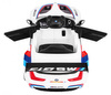 BMW M6 GT3 Auto na akumulator dla dzieci Biały + Nawiew powietrza + Dźwięki MP3 Światła + Pilot