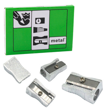 Temperówka Strugaczka Metalowa Pojedyńcza Do Cienkich Kredek i Ołówków