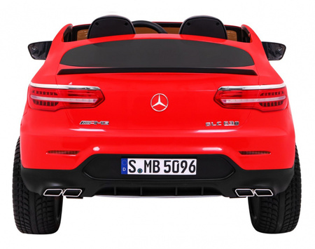 Auto Mercedes GLC 63S dla dzieci Czerwony Suv + Napęd 4x4