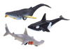 Figurki Pojazdy Zwierzęta Morskie Napęd Frykcyjny Rekin Orka 6 Szt
