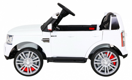 Land Rover Discovery Autko elektryczne dla dzieci Biały SUV + Pilot