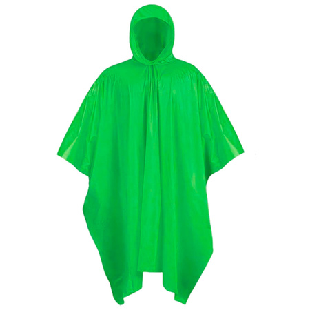 Płaszcz Peleryna Przeciwdeszczowa Wielokrotnego Użytku Zielona 132 x 203 cm