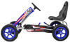 Gokart Full Ahead AIR na pedały dla dzieci 3+ Niebieski + Regulacja siedziska + Pompowane koła + Hamulec ręczny