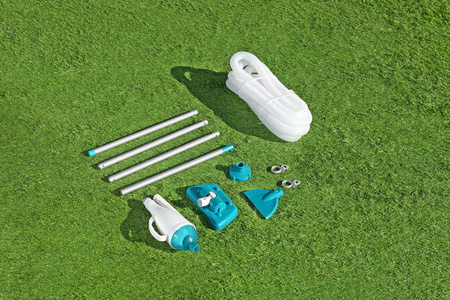 Odkurzacz do basenów ogrodowych BESTWAY + Końcówki + Kij + Wąż