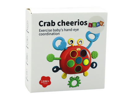Krab Sensoryczny Interaktywny Edukacyjna Zabawka Dla Dzieci Gryzak