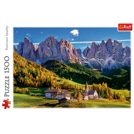 Puzzle - 1500 - Dolina Val di Funes - Dolomity - Włochy - Trefl 26163