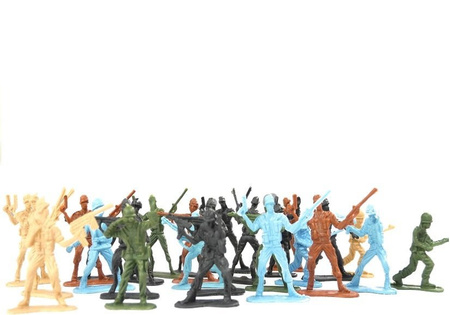 Duży Zestaw Żołnierzyków Militarny Wojsko Armia Figurki