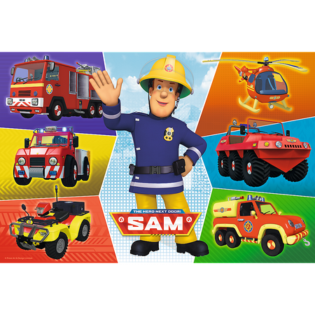 Puzzle - 100 - Pojazdy Strażaka Sama - Trefl 16354