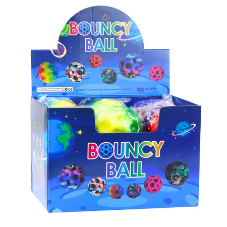 Piłeczka Z Wgłębieniami Do Odbijania Ugniatania Piankowa Kolorowa 10cm