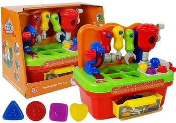 Warsztat Dla Niemowląt Zestaw Narzędzi Sorter z Dźwiękiem i Światłem