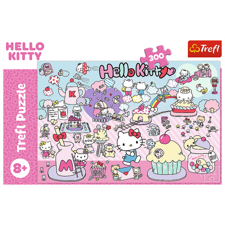 Puzzle - 300 - Poznaj Świat Hello Kitty - Hello Kitty - Trefl 23031