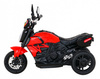 Motorek Fast Tourist na akumulator dla dzieci Czerwony + Audio + Światła + Ekoskóra
