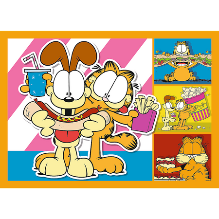 Puzzle - 4w1 (35, 48, 54, 70) - Garfield Kocha lasanię - Trefl 34673