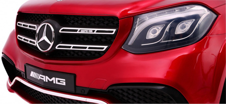 Auto na akumulator Mercedes AMG GLS63 dla dzieci Czerwony SUV + Lakierowany + 4x4