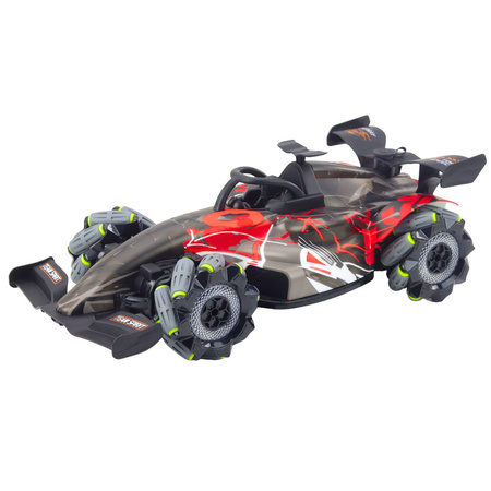 Wyścigówka Zdalnie Sterowana RC 1:10 Światła Dźwięki Para Wodna Czerwona