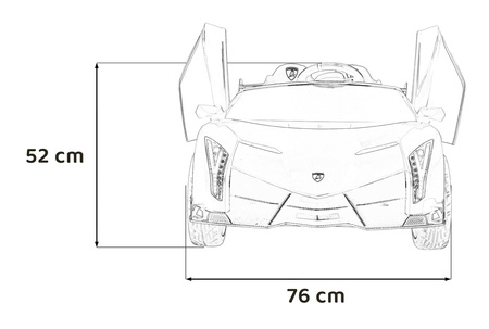 Pojazd Lamborghini Veneno Biały