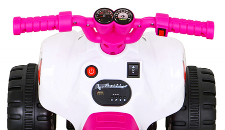 Quad The Fastest na akumulator dla dzieci Różowy + Silnik 25W