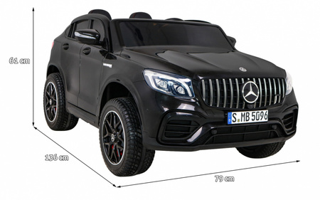 Auto Mercedes GLC 63S Czarne -  SUV dla dzieci + Napęd 4x4