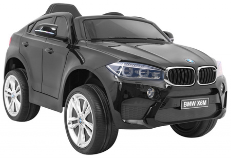 BMW X6M Elektryczne Autko dla dzieci - Czarny SUV + Pilot
