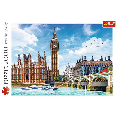 Puzzle - 2000 - Big Ben - Londyn - Anglia - Trefl 27120