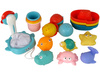Zestaw Do Kąpieli Zabawki Morskie Podbierak Łódki 17 Sztuk