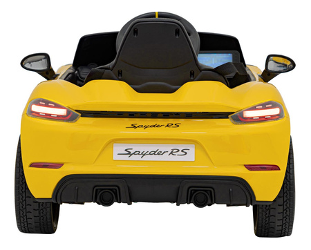 Pojazd Porsche Spyder RS 718 Żółty MP4