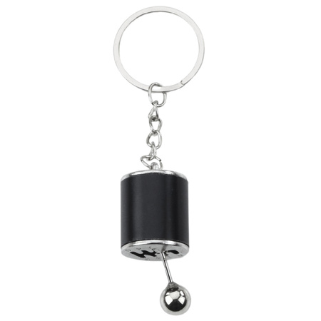 Brelok Metalowy Do Kluczy Skrzynia Biegów Ruchoma Czarny