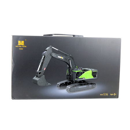 Koparka Gąsienicowa Zdalnie Sterowana RC Huina 1593 Zielona 1:14