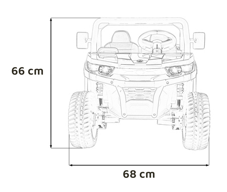 Auto Pick-Up Speed 900 dla dzieci Zielony + Napęd 4x4 + Ruchomy kiper + Bagażnik + Pilot + Łopatka + Audio LED