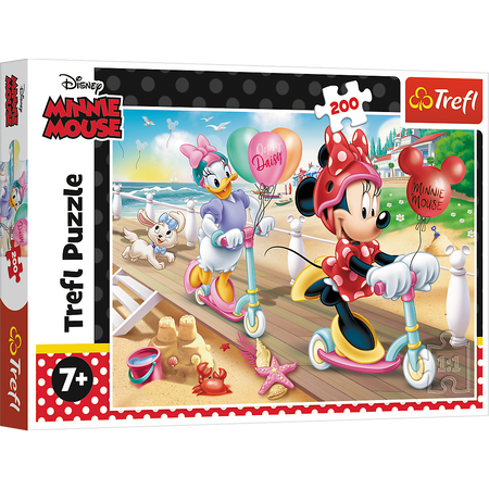 Puzzle - 200 - Minnie na plaży - Disney Minnie - Trefl 13262