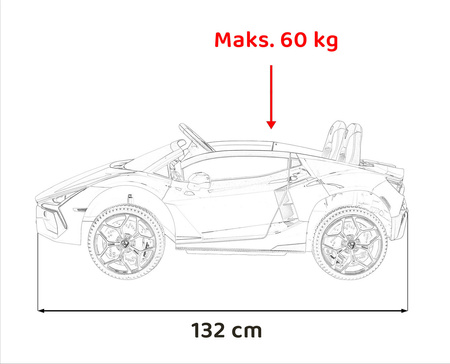 Pojazd Lamborghini Revuelto XL Różowy