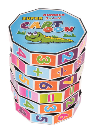 Walec Matematyczny dla dzieci 3+ Zabawka edukacyjna + Żywe kolory + Kompaktowe wymiary
