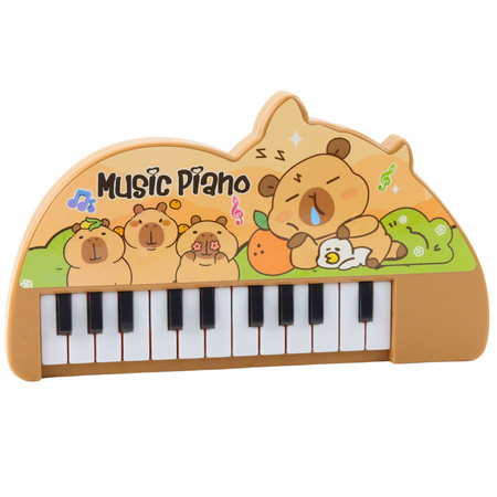 Pianinko Muzyczne Dla Dzieci Kapibara Mini Keyboard 22 Klawisze
