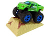 Auto Resorak Z Naciągiem Monster Truck Big Foot Gumowe Opony Rampa