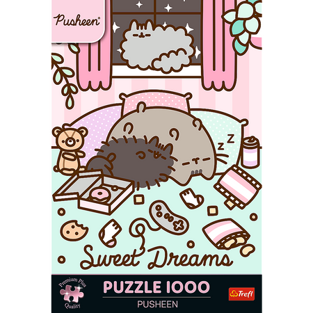 Puzzle - 1000 Premium Plus - Pusheen - Trefl 12080