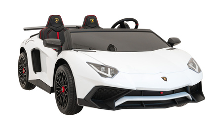 Auto Lamborghini Aventador SV na akumulator dla 2 dzieci Biały