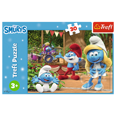 Puzzle - 30 - Smerfetka i Smerfy - Trefl 18312