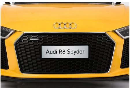 Auto na Akumulator Audi R8 Spyder Żółty Lakierowany