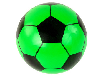 Piłka Zielona Czarna Gumowa Duża 23 cm Lekka